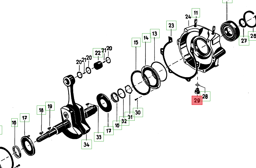Bouchon Allen de carter M14x1.5 AGRIA 3800 - Référence 02067