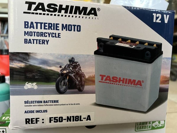 BATTERIE MOTO TASHIMA 12V Référence F50-N18L-A