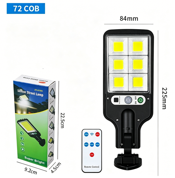 Lampe murale solaire à détecteur de mouvement LED, réglable, étanche IP65, durable, tout-en-un, éclairage de sécurité solaire pour l'extérieur
