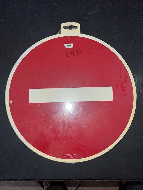 Panneau - Sens interdit D.300mm TALIAPLAST Référence 622210