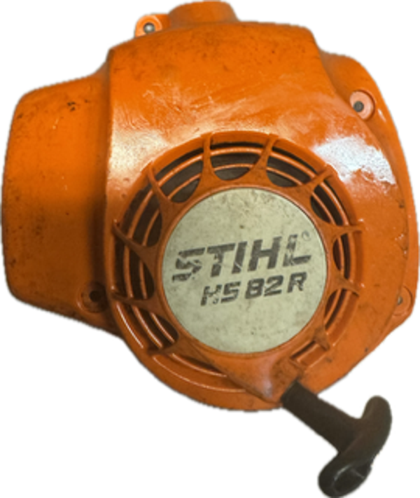 Carter de ventilateur avec lanceur  occasion Origine STIHL HS82R - Référence  4237-080 2113 / 4237 080 2113 / 4237-080-2113 / 42370802113