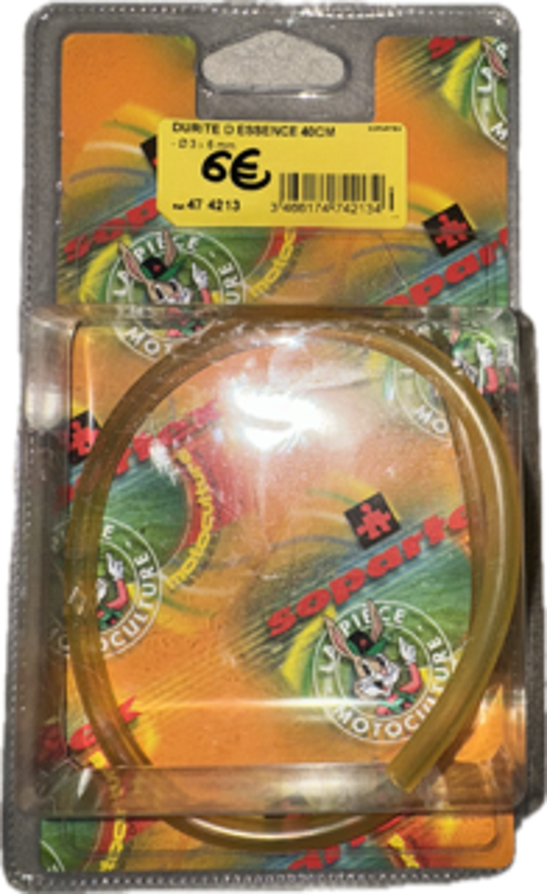 Blister durite d'essence Durite Ø 3 x 6mm L 40 cm - Référence 474213