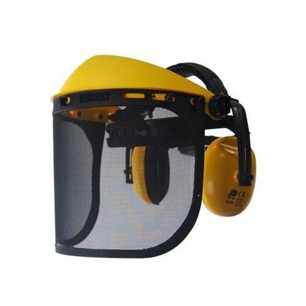 Visière de protection avec écran grillagé Pro + casque anti-bruit OZAKI - Référence 9102094