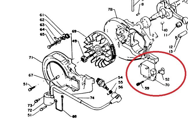 Module d'allumage  ECHO CS500EVL - Référence 156601-15230 / 15660115230