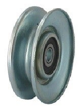 Poulie à gorge en V sur roulement adaptable pour AYP ROPER ,HUSQVARNA, JONSERED et PARTNER. Remplace origine: 179050, 186007, 199532, 199534 - 532179050, 532186007, 532199532 - 532179050, 532199532, 532199534- Ø: ext: 63,5mm Ø int: 8,1mm  Réf: 6206536