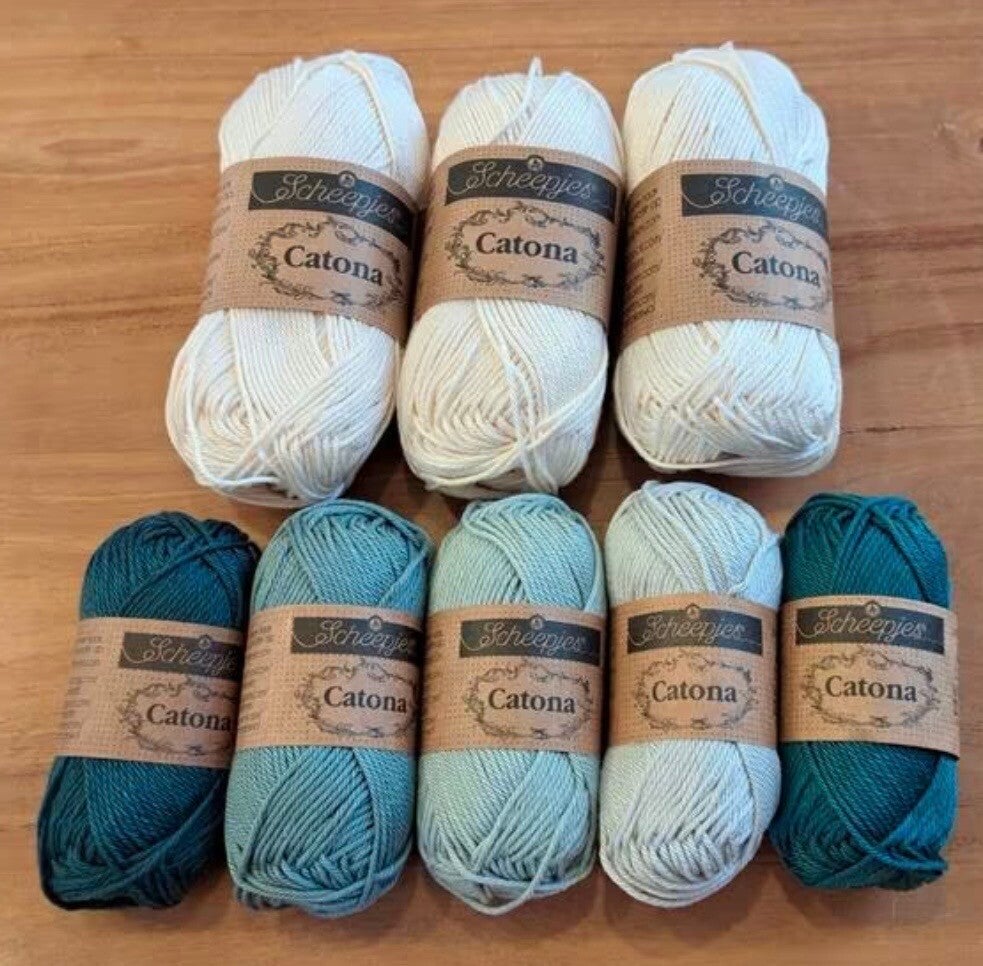 Scheepjes Granny tas blauwtinten