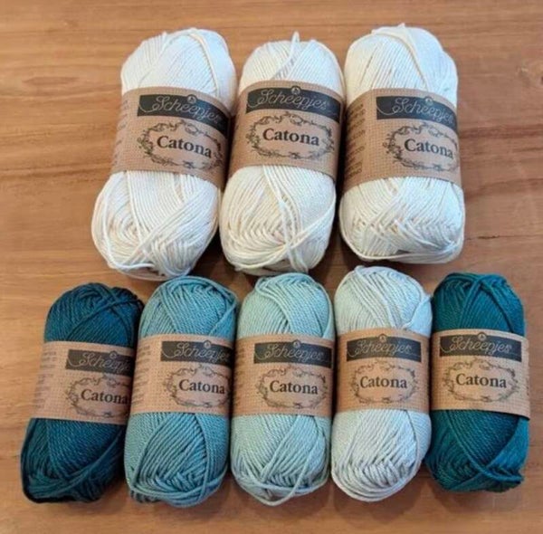 Scheepjes Granny tas blauwtinten