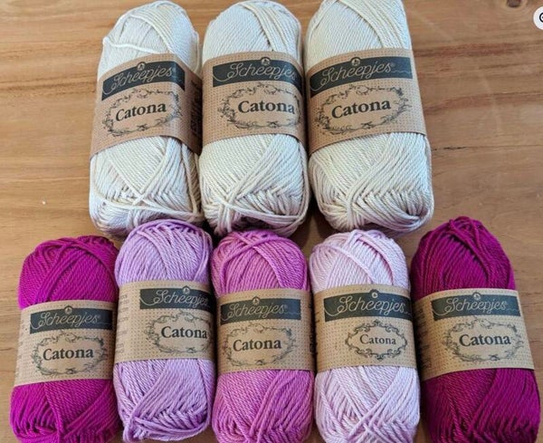 Scheepjes granny tas paars tinten
