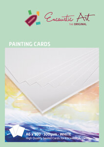 Encaustic Art schilderkaarten A4x100 - wit