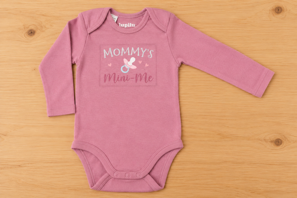 Maat 68 romper lange mouw roze