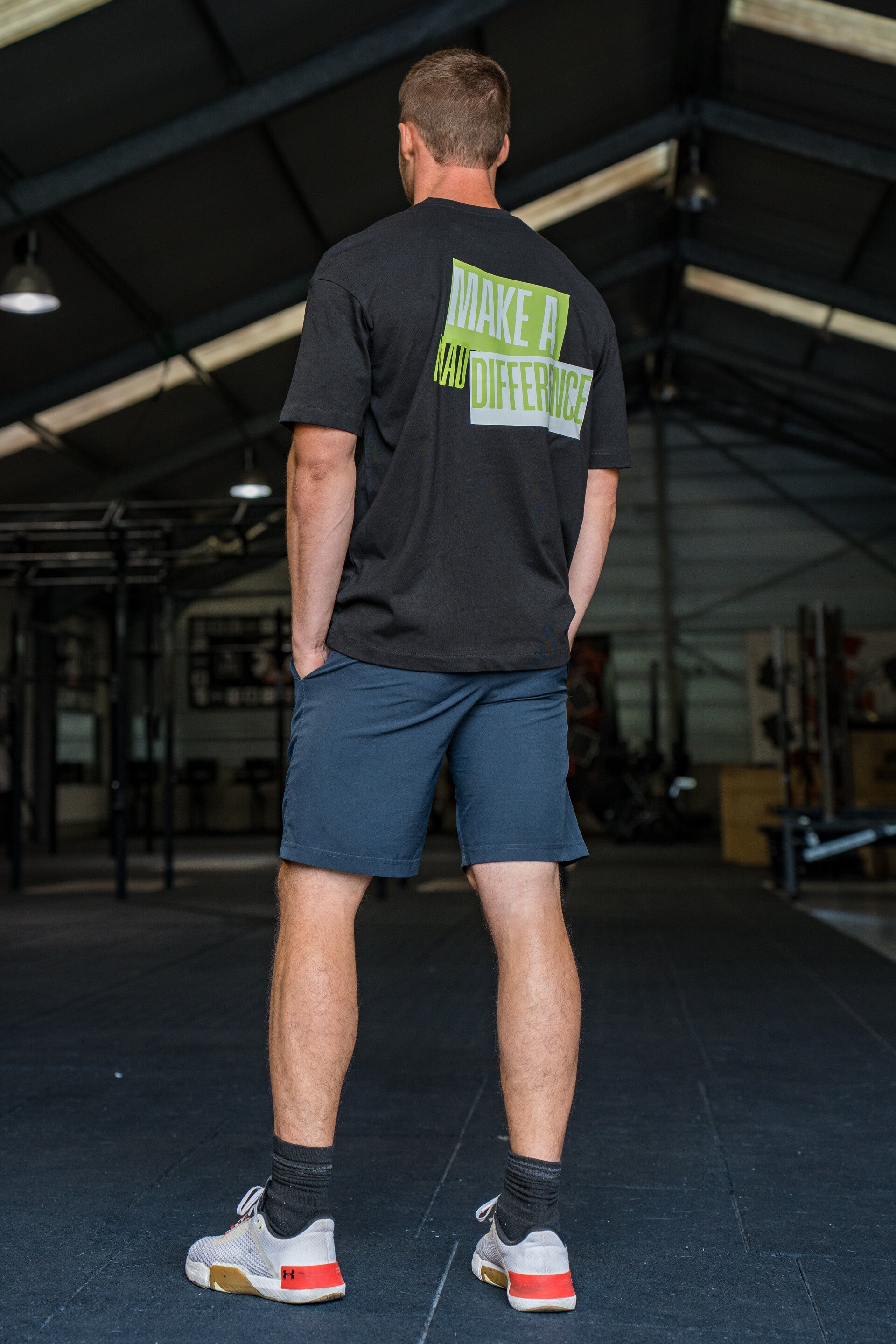 T-Shirt Blocky - oversize Homme - Vert