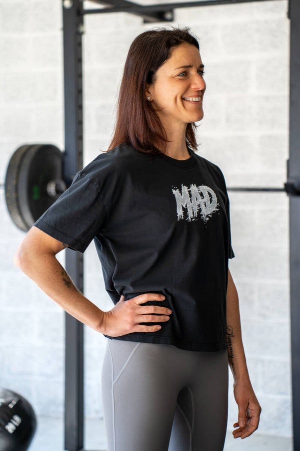 T shirt Oversize Femme Noir - Push your limits