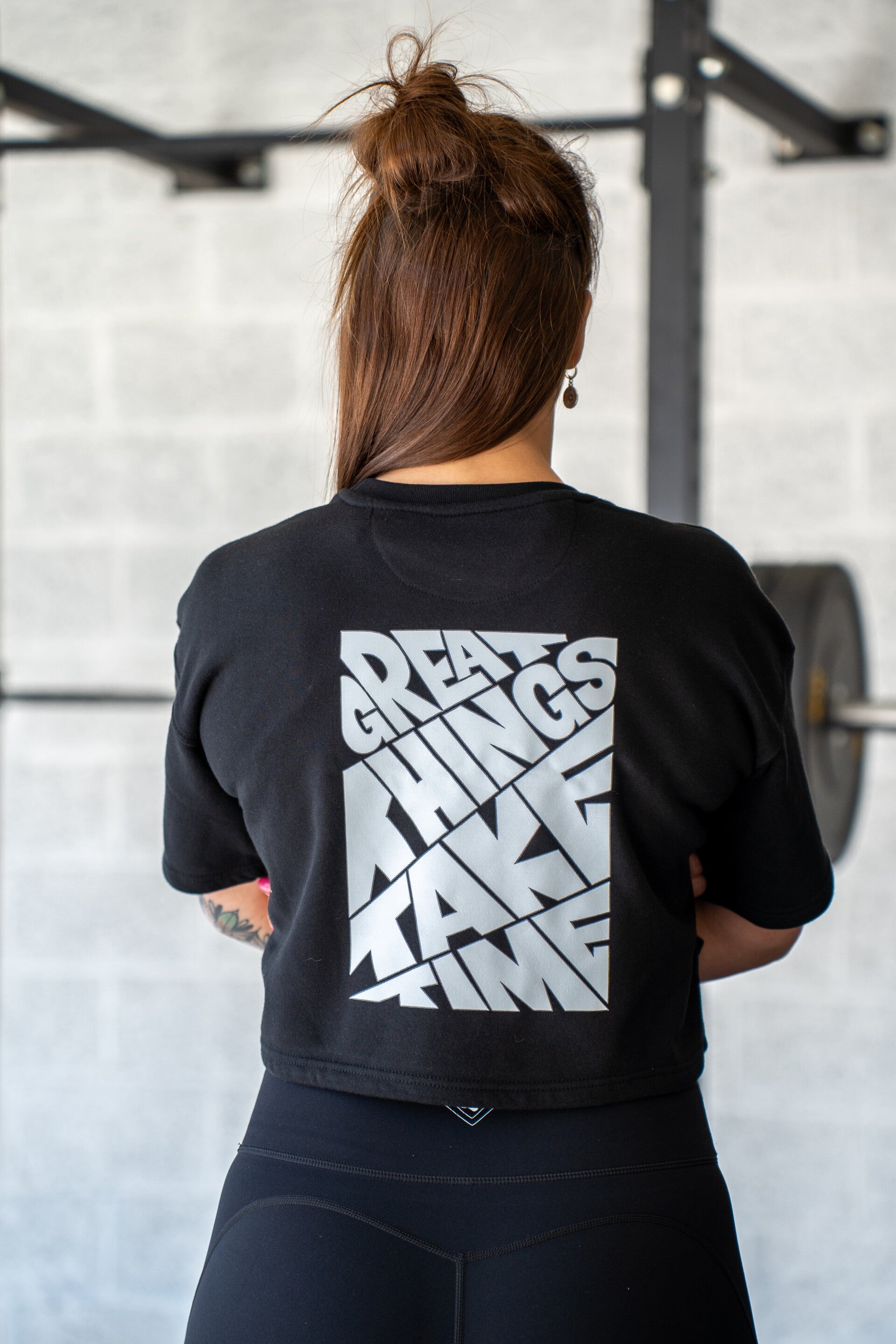 Crop top Noir - Great things