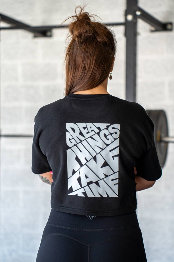 Crop top Noir - Great things