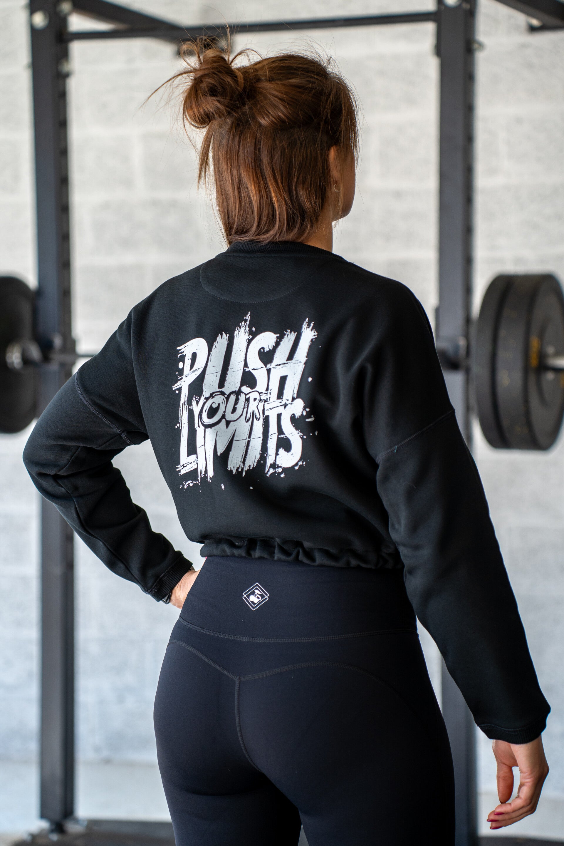 Crop Pull noir - Push your limits
