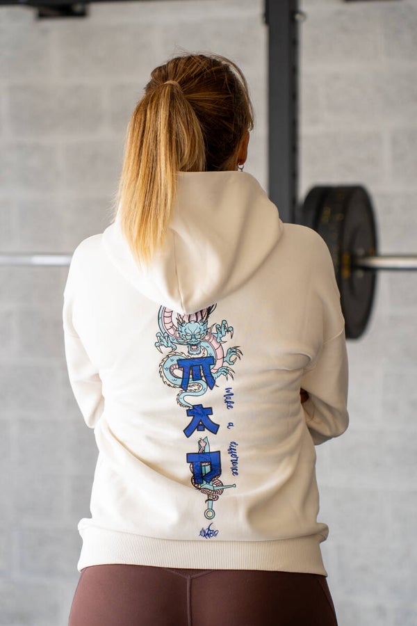 Sweat oversize beige - Dragon