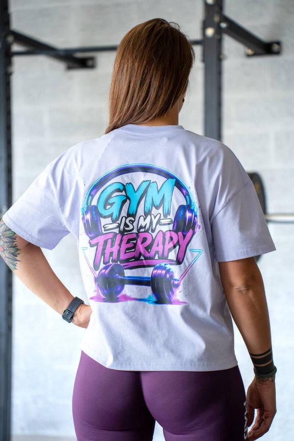 T Shirt oversize Femme Gym therapy Lilla