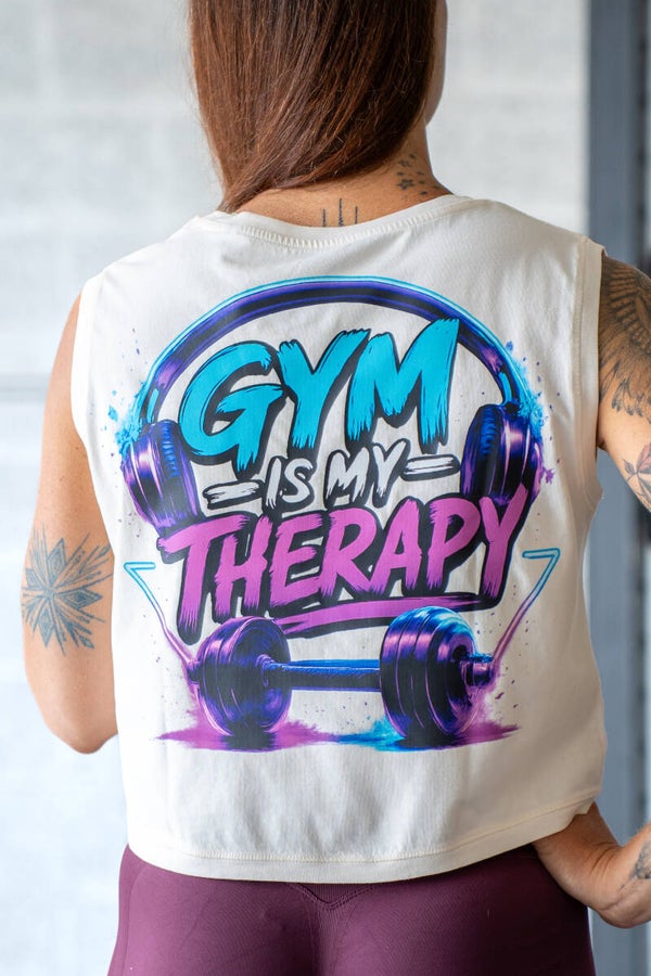 Débardeur Femme Gym therapie Beige