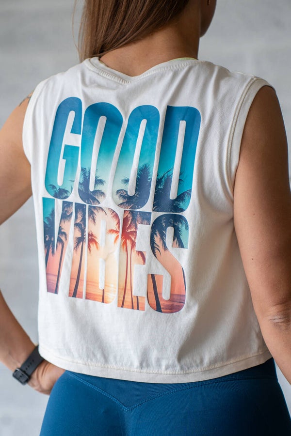 Débardeur Beige *- Good Vibes