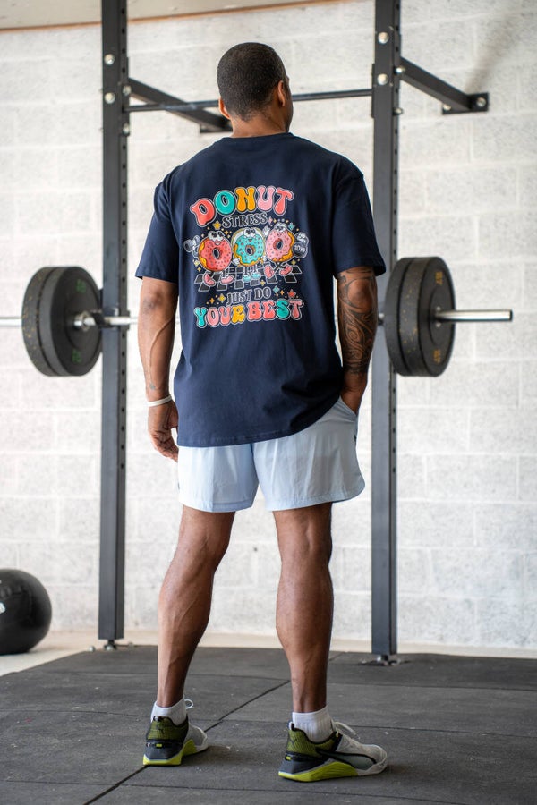 T shirt Oversize Homme / Femme Donuts Navy blue