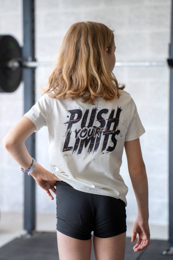 T Shirt enfant Push your limits Beige