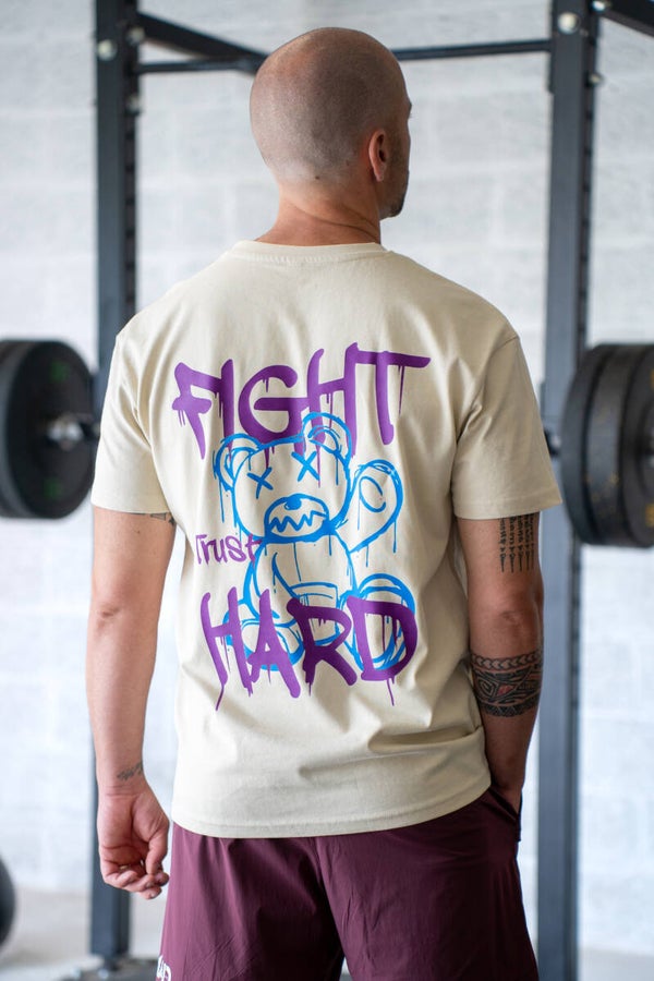 T shirt Oversize Homme / Femme - Teddy - Beige