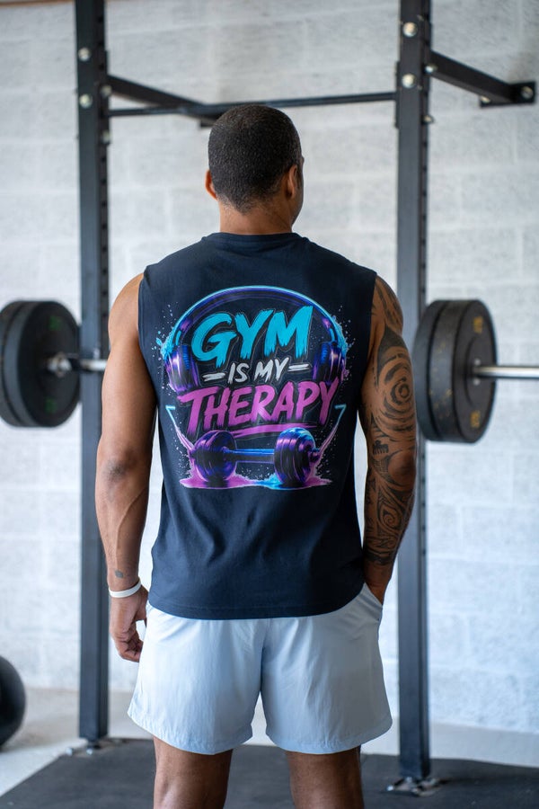 Débardeur Homme - gym therapy - navy blue