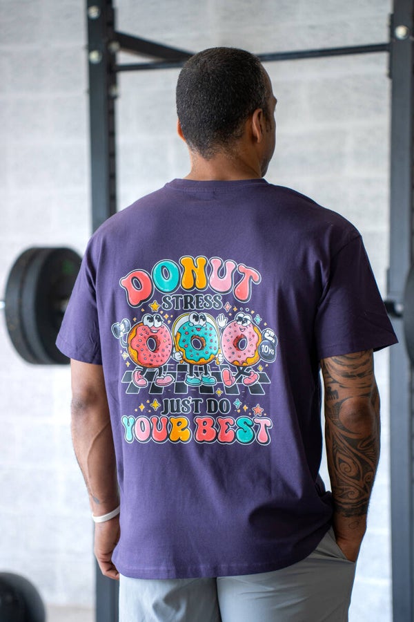 T shirt Oversize Homme / Femme - Donuts - Purplenight