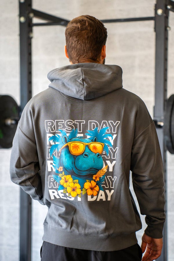 Sweat oversize iron grey - Rest day