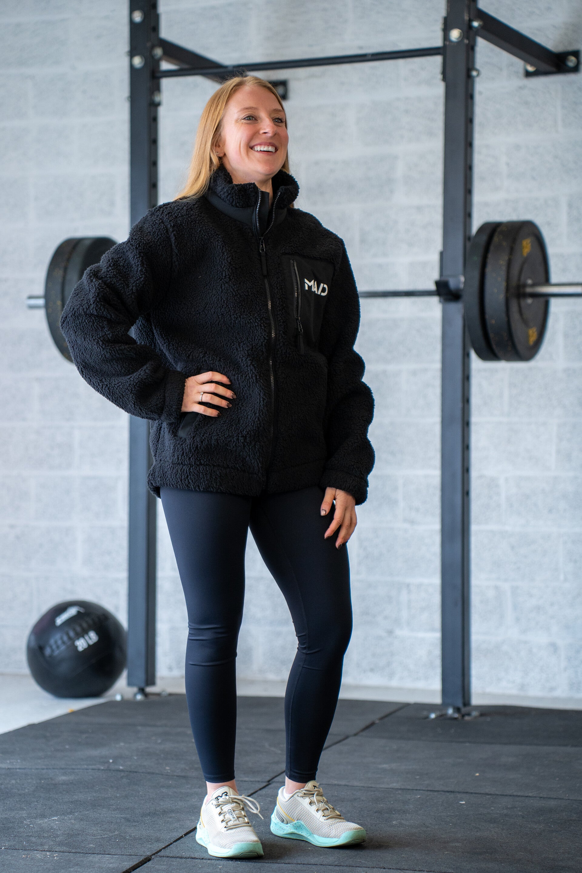 Veste en sherpa Noir