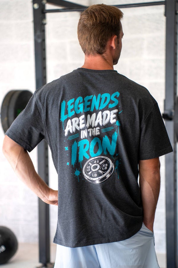 T Shirt oversize Gris chiné  - Legends