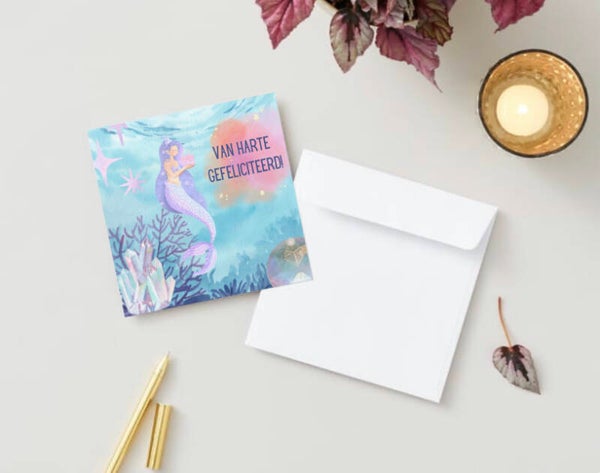 Wenskaart thema boek 13x13