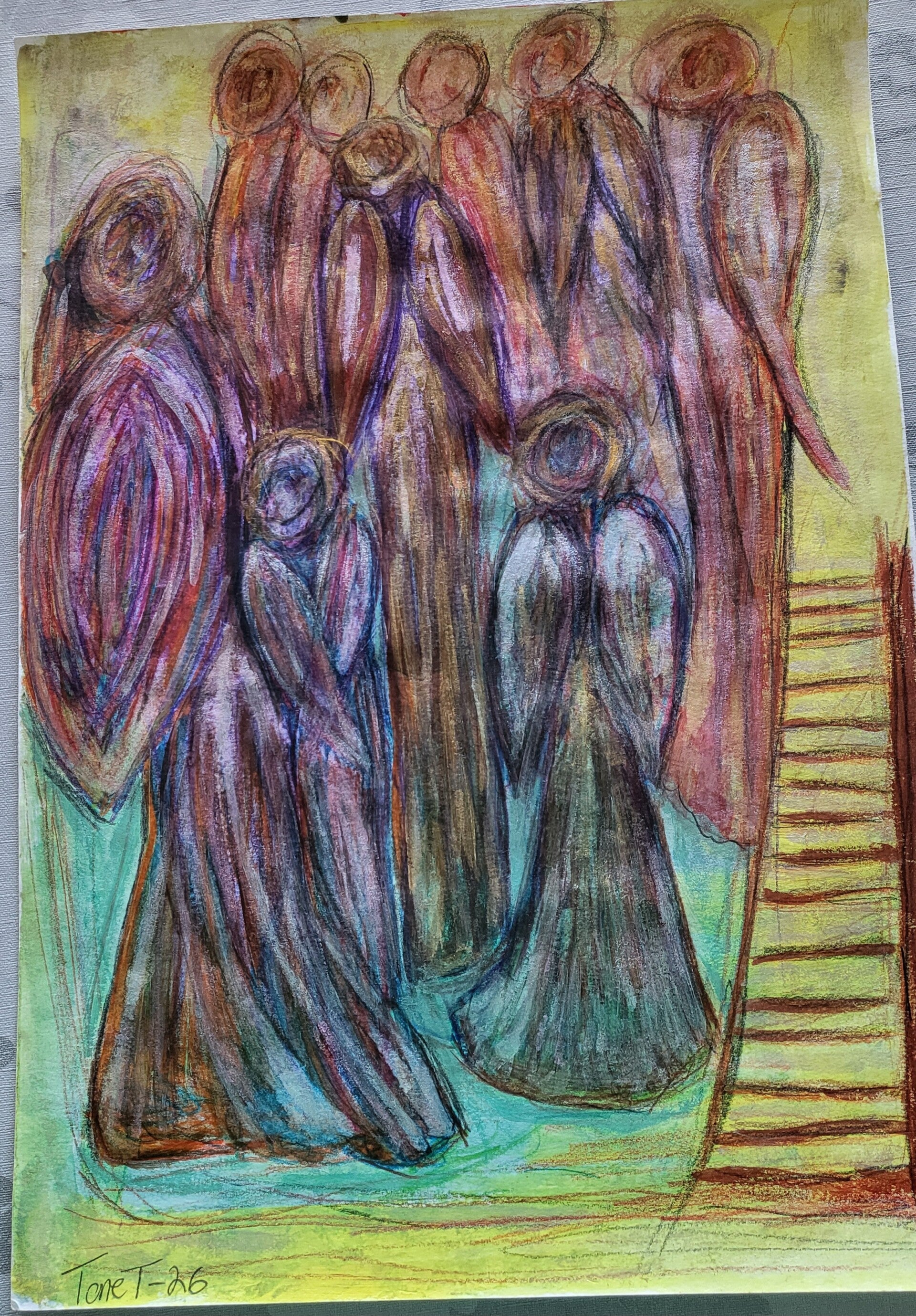 Angels attending a Staff meeting