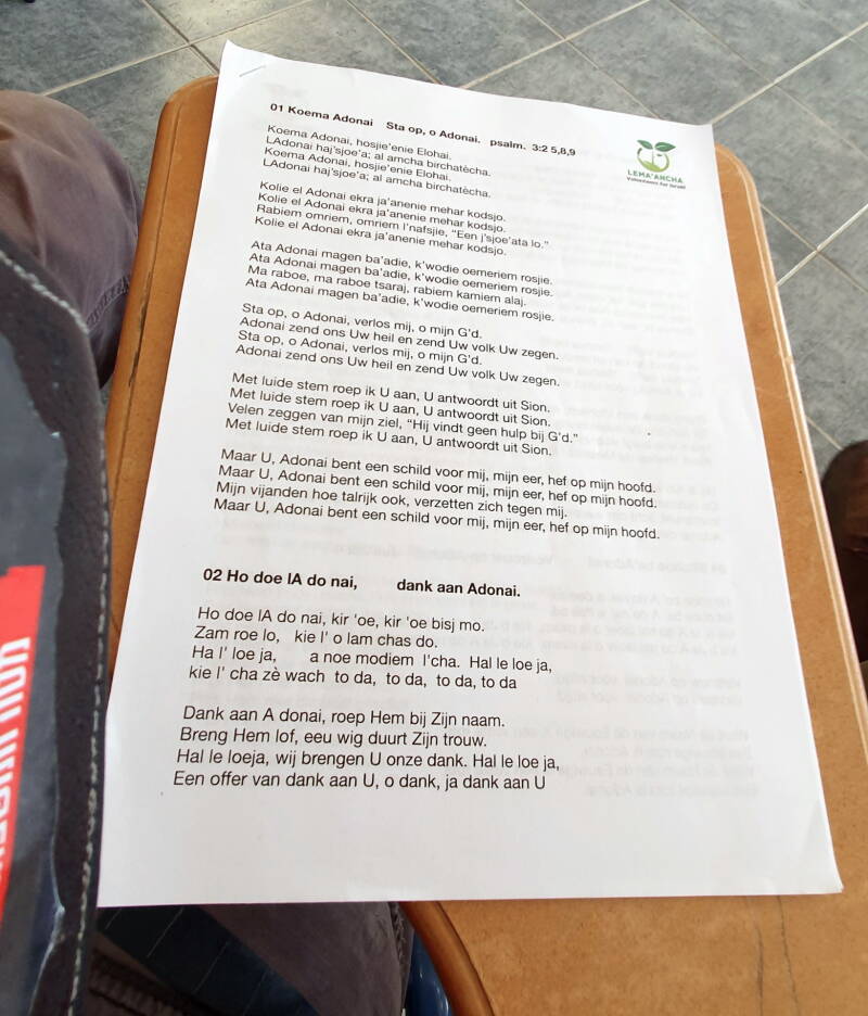 Met de liturgie van de stichting 