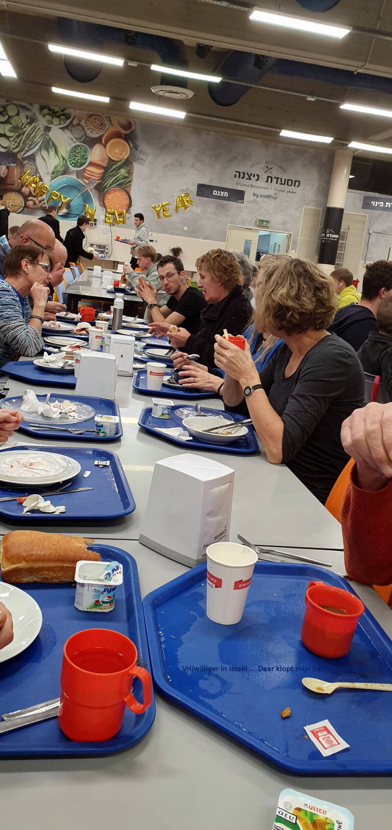 Gelukkig! &#039;k was nog op tijd, de eetzaal is nog open met een heerlijke maaltijd.