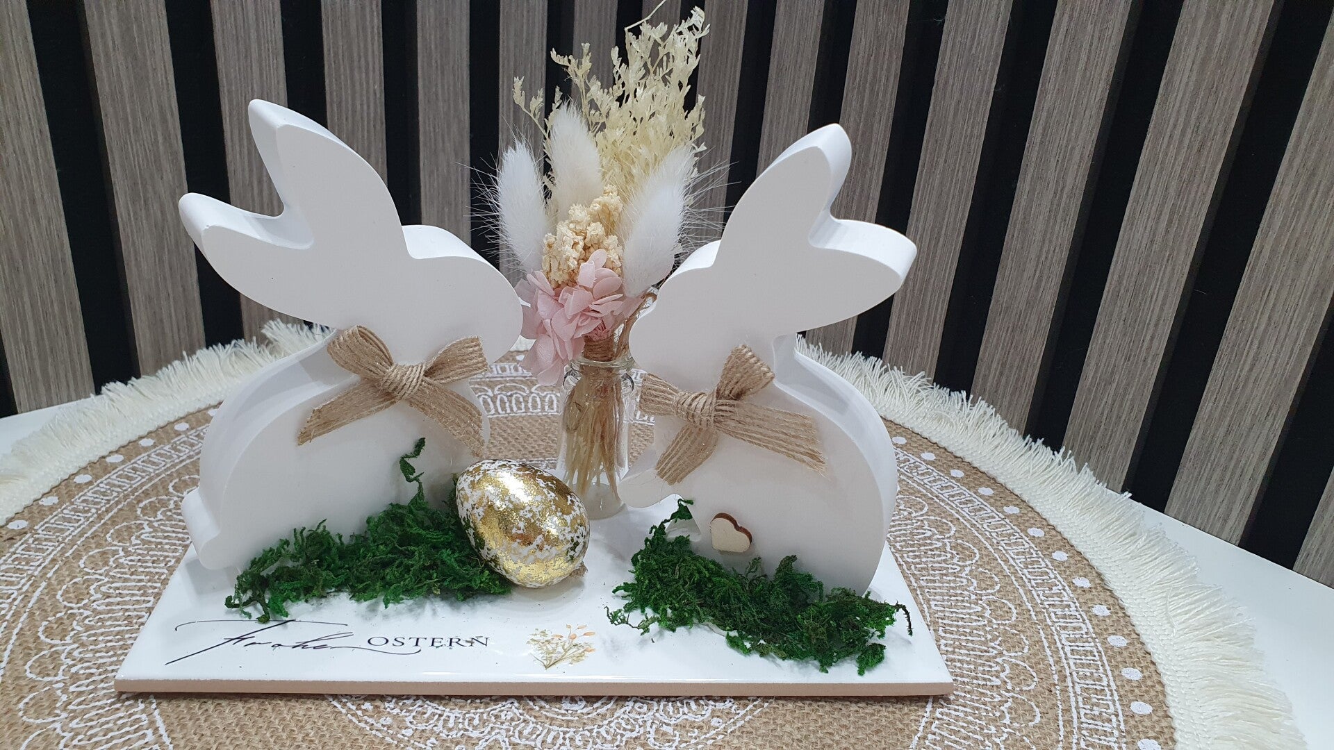 Osterhasen Set auf Fliese