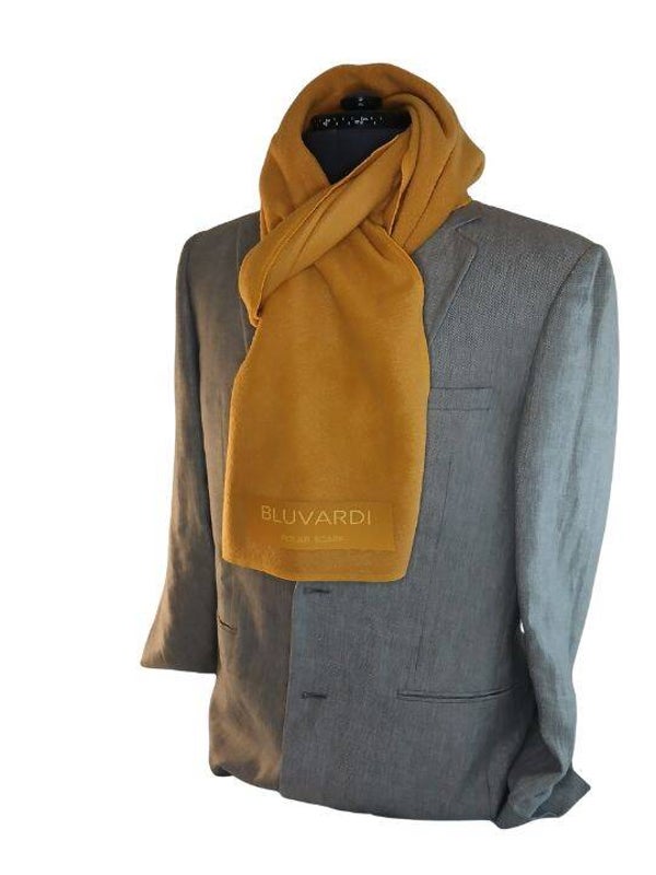 Fleece Wintersjaal Bluvardi - XXL - Oker geel