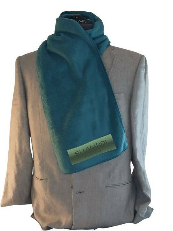 Fleece Wintersjaal Bluvardi - XXL - Blue petrol