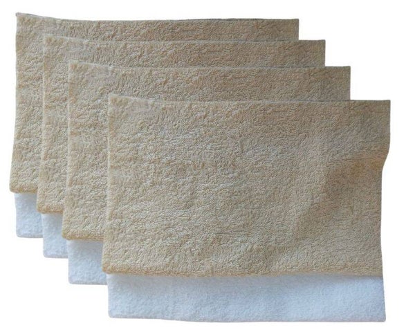 Schoonmaakdoek - katoenen doeken Bluvardi - XXL – Bruin-Wit– 8 stuks