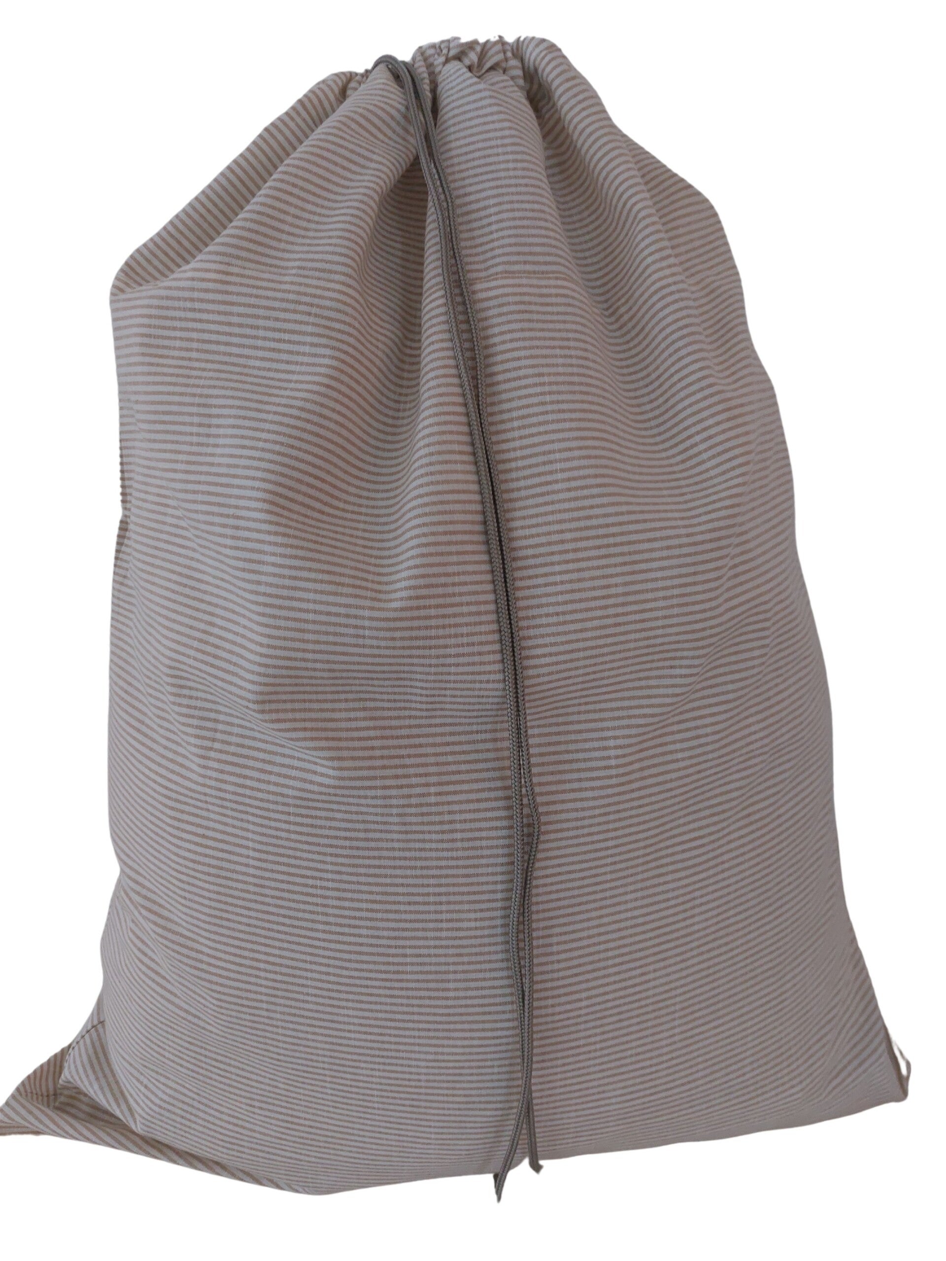 Katoenen waszak -XXL - met trekkoord - plage grey