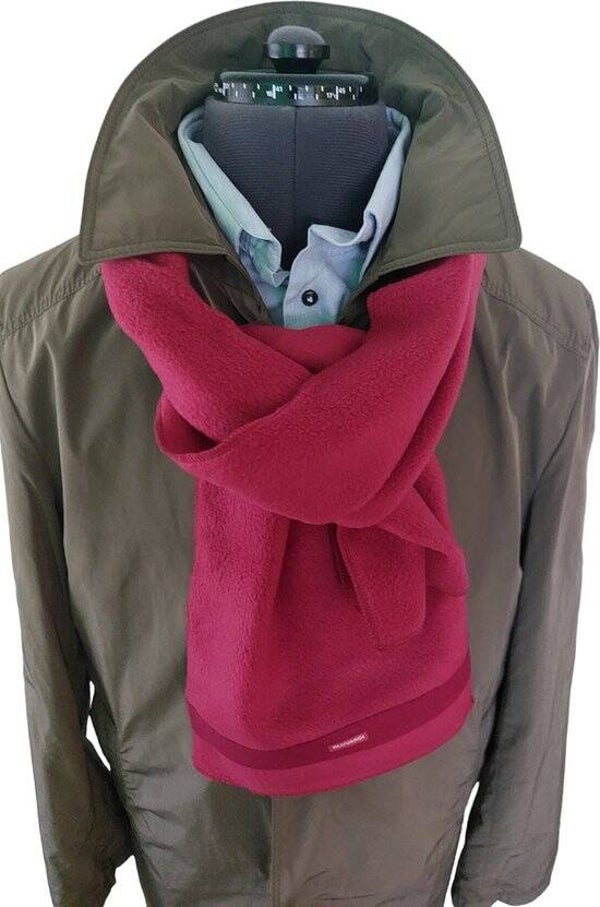 Bluvardi- Antipilling Fleece Sjaal - Bordeaux rood