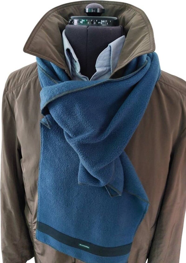 Fleece Wintersjaal Bluvardi - Blue Petrol