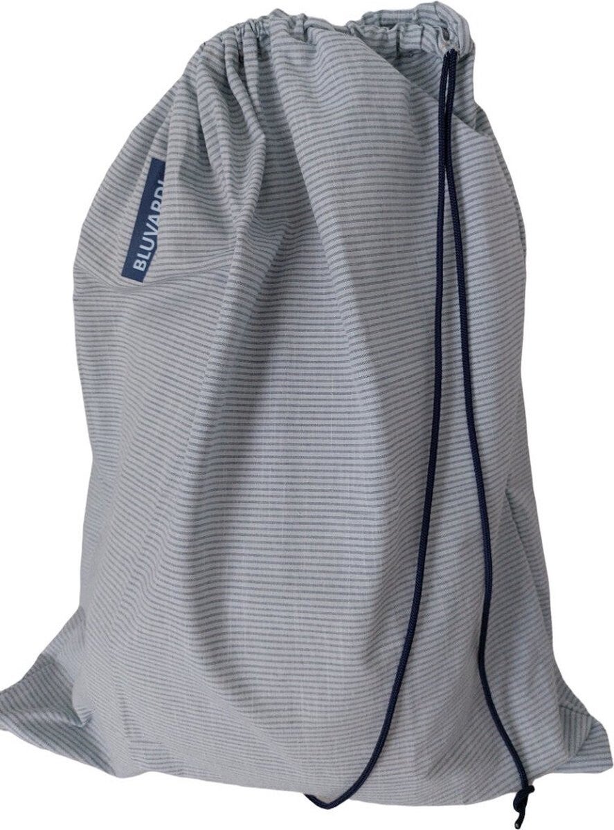 Bluvardi Katoenen waszak -XL - met trekkoord - plage aqua blue