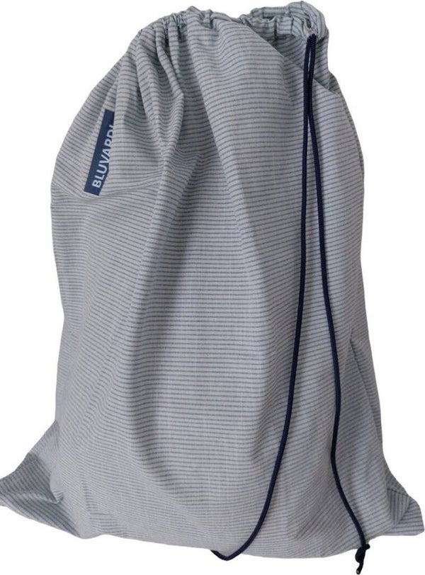 Bluvardi Katoenen waszak -XL - met trekkoord - plage aqua blue