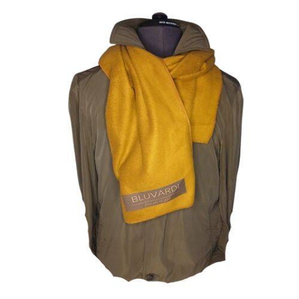 Fleece Wintersjaal Bluvardi - XXL - Oker Geel