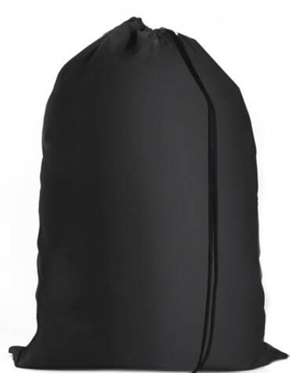 Katoenen waszak -XL - met trekkoord - zwart