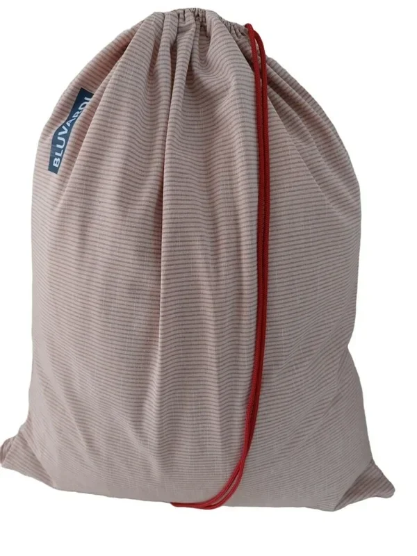 Bluvardi Katoenen waszak -XL - met trekkoord - plage aqua red
