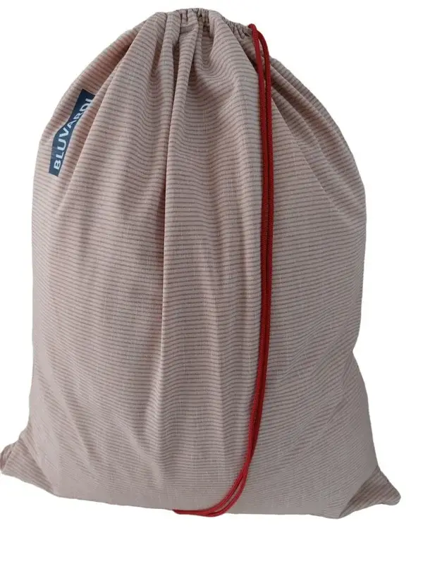 Bluvardi Katoenen waszak -XL - met trekkoord - plage aqua red