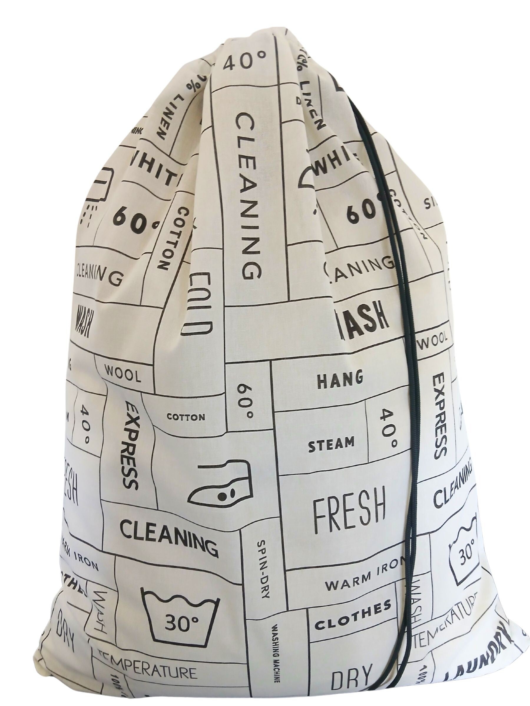 Bluvardi Katoenen waszak -Heavy Duty XXL- met trekkoord - Laundry