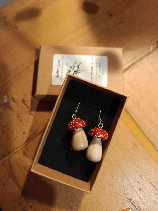 Boucles Champignons (rouge 1)